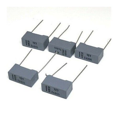 100PF 63V RADIAL FILM CAPACITOR ARCOTRONICS QTY:5