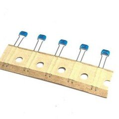 68PF 100V 5% RADIAL CERAMIC CAPACITOR MURATA QTY:5