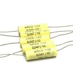 0.047UF 47NF 160V AXIAL POLYPROPYLENE FILM CAPACITOR ARCOTRONICSS QTY:5