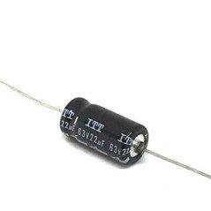 22uF 63V ELECTROLYTIC AXIAL CAPACITOR ITT