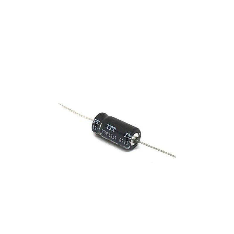 22uF 63V ELECTROLYTIC AXIAL CAPACITOR ITT