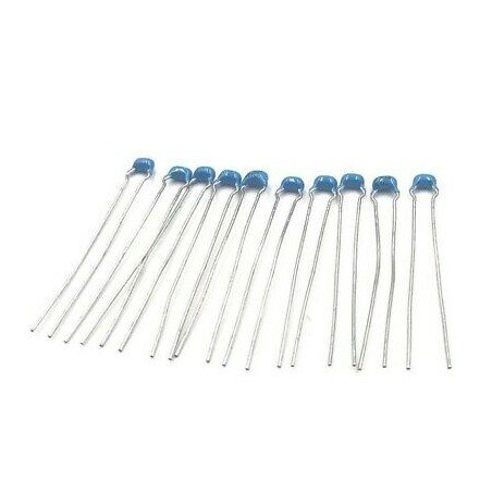 10NF 10KPF 10000PF 100V 10% CERAMIC DISC CAPACITOR RPER72A103K2P1 MURATA QTY:10