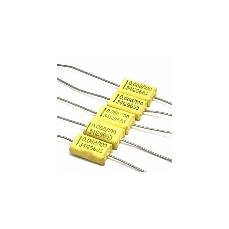 0.068UF 68NF 100V AXIAL CAPACITOR 34129683 QTY:5