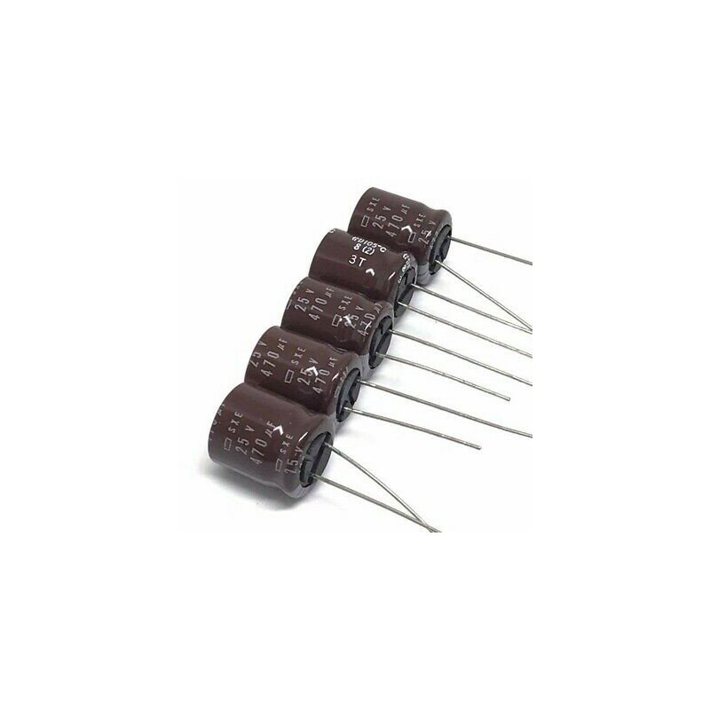 470UF 25V RADIAL ELECTROLYTIC CAPACITOR SXE NICHICON QTY:5