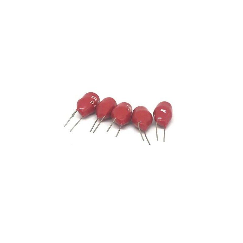 47uF 35V RADIAL DIP TANTALUM CAPACITOR KEMET  QTY:5