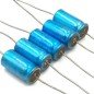 100UF 35V AXIAL ELECTROLYTIC CAPACITOR 20x10mm QTY:5