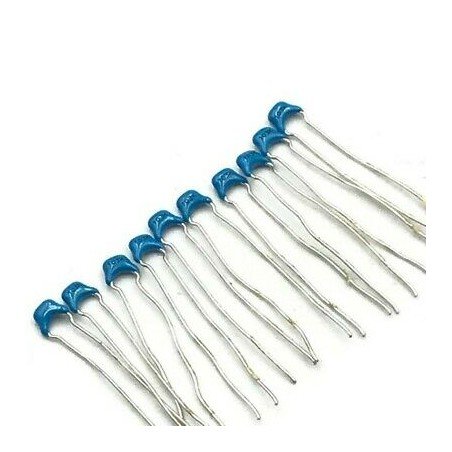 10NF 10000PF 50V 10% RADIAL CERAMIC CAPACITOR MURATA QTY:10