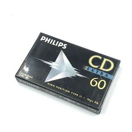 PHILIPS CD EXTRA 60 AUDIO CASSETTE AUDIOTAPE