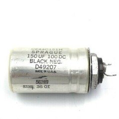 150UF 100VDC Aluminium Electrolytic Capacitor CE44C151H Sprague