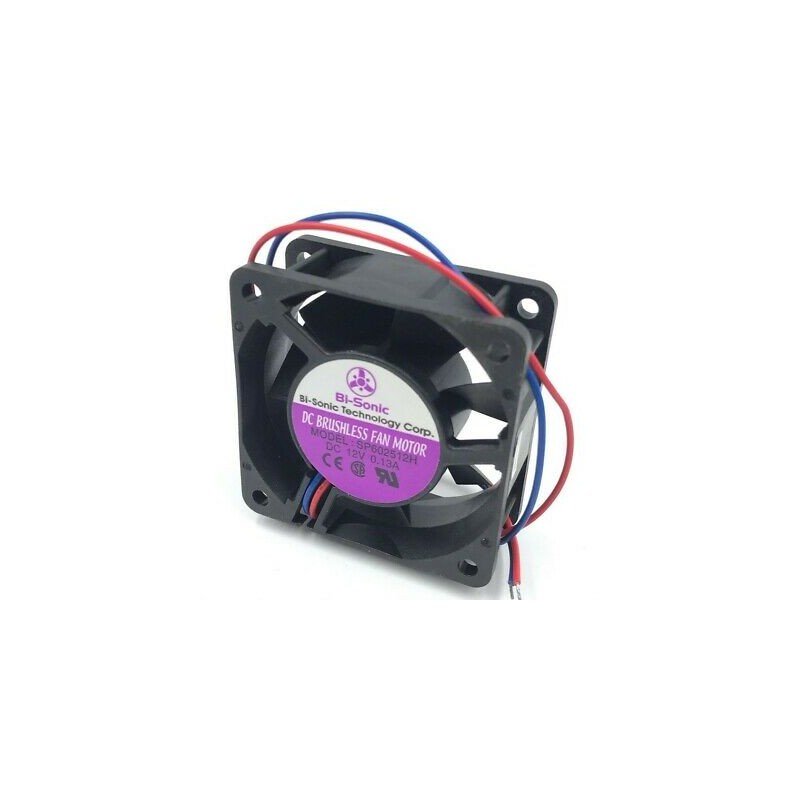 Bisonic SP602512H 12VDC 0.13A Cooling Fan 60x60x25mm