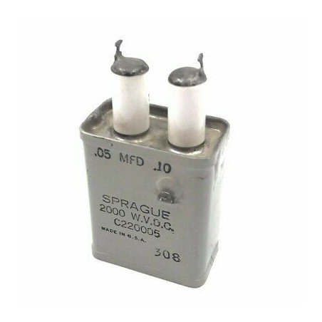 50nF + 100nF 0.05uf + 0.1uf 2000WVDC Capacitor Sprague