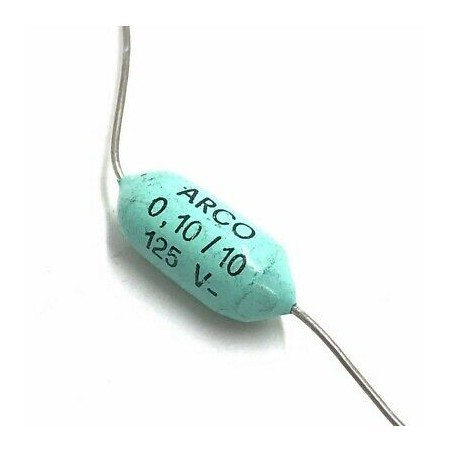 0.1uF 100nF 125V 125VDC Axial Capacitor Arcotronics