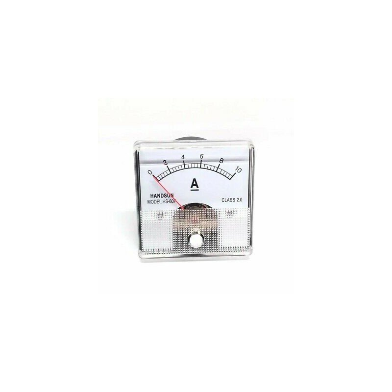 0-10A DC ANALOG PANEL METER AMMETER HS-60P HANDSUN 60x60mm